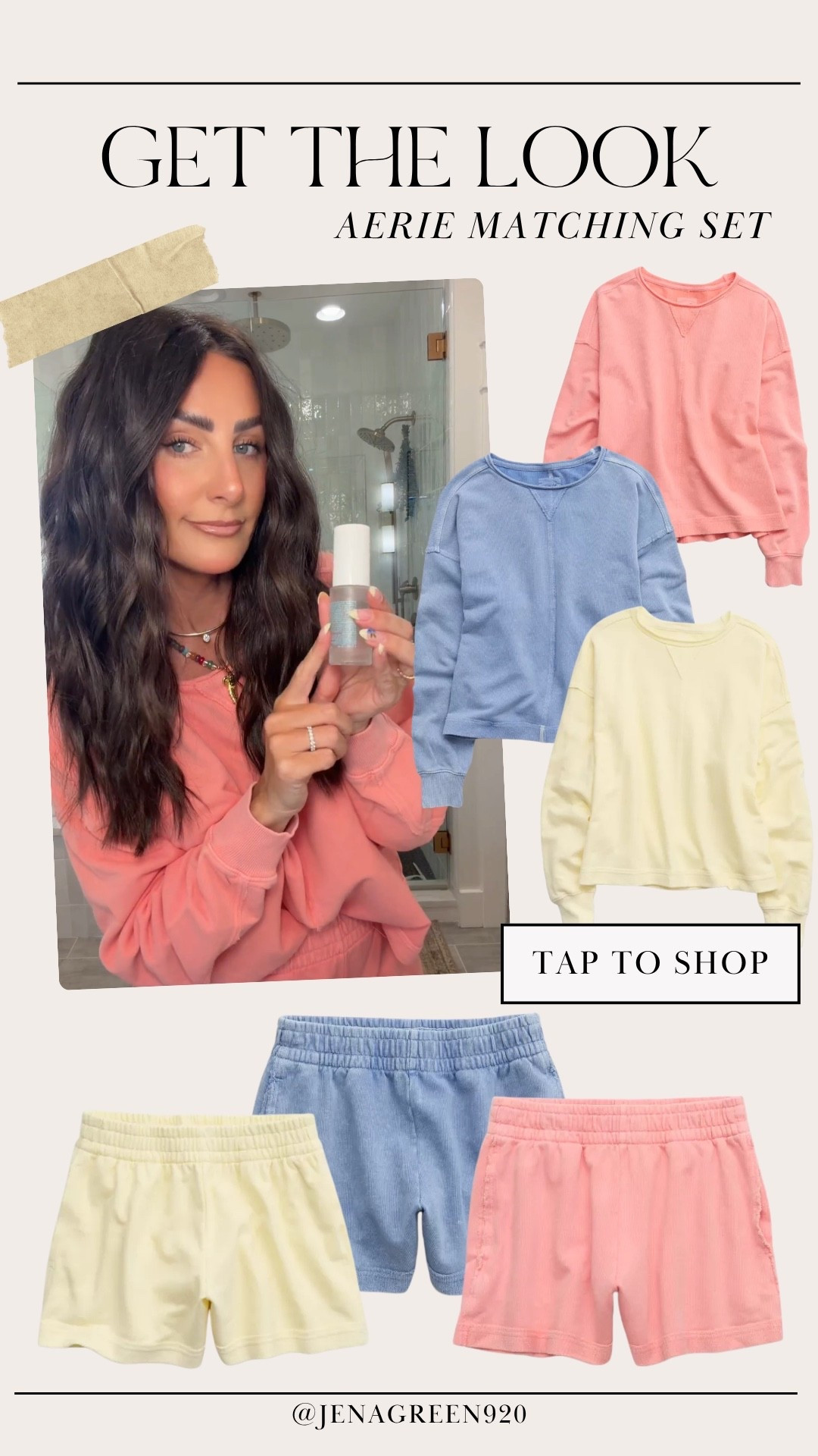 Matching Aerie Set | Spring Set | Crewneck Sweatshirt

#LTKxAerie #LTKSeasonal #LTKootd