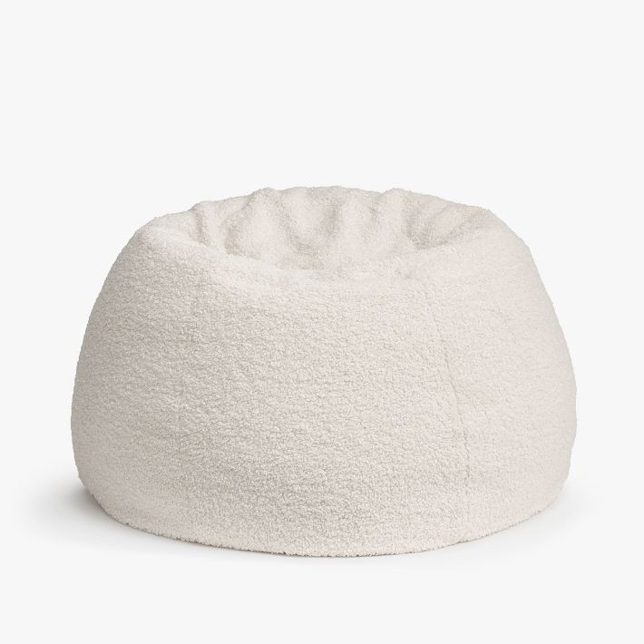 Sherpa Ivory Bean Bag Chair | Pottery Barn Teen