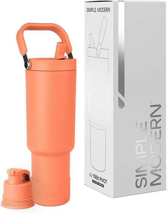 Simple Modern Trek Pivot | 40oz Flip Straw Tumbler with Handle | Water Bottle & Boot | Interchang... | Amazon (US)