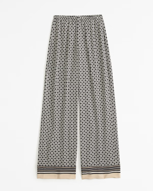 Satin Pull-On Pant | Abercrombie & Fitch (US)