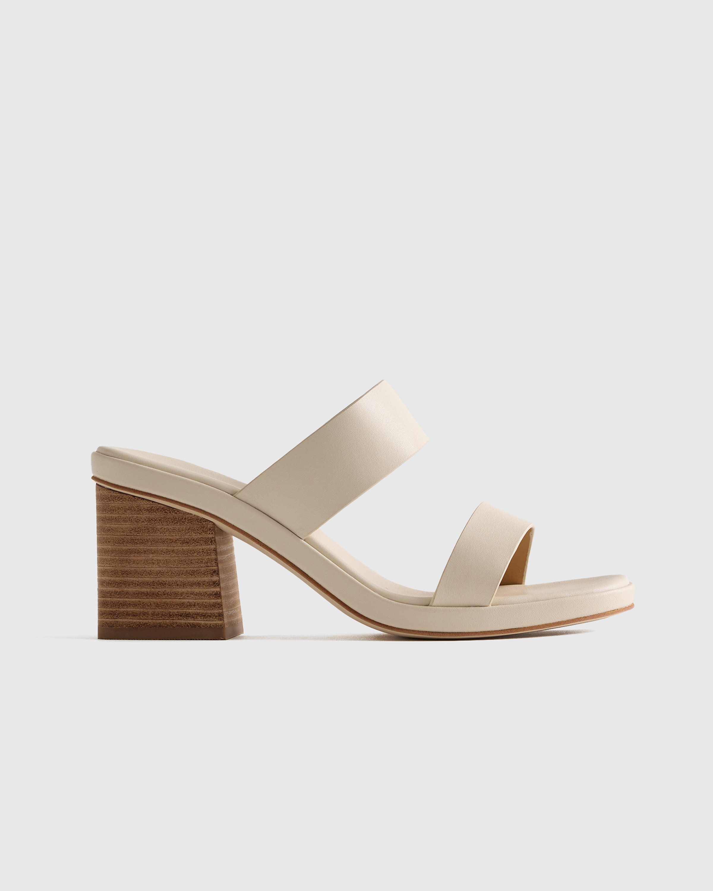 Italian Leather Mid Heel Sandal | Quince