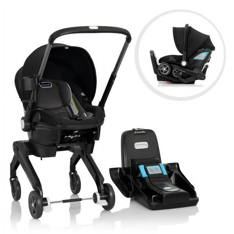Evenflo Shyft DualRide Infant Car Seat and Stroller Combo (Beaufort Black) - Walmart.com | Walmart (US)