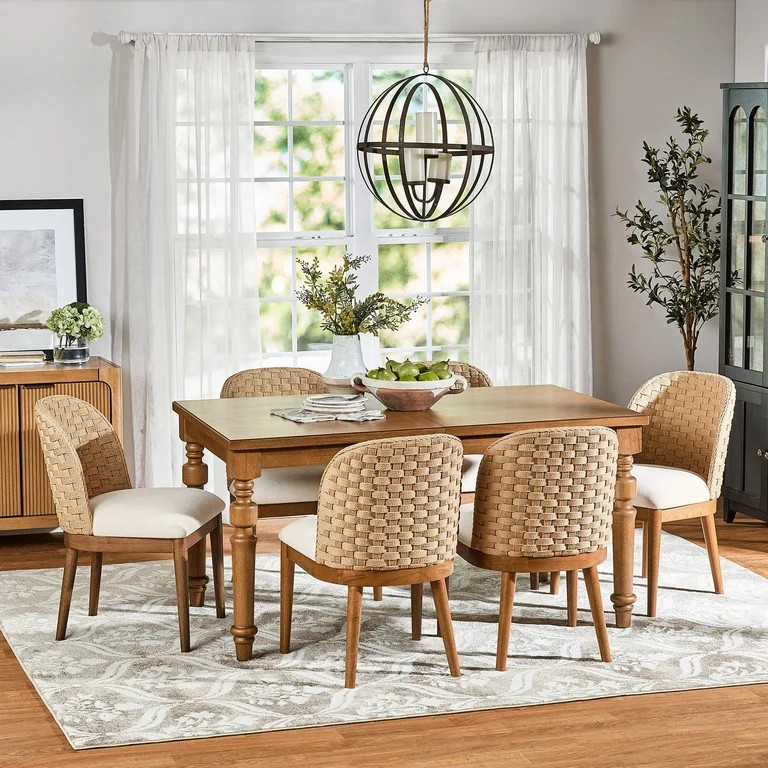 My Texas House Perry Table & Saylor Chair Dining Bundle | Walmart (US)