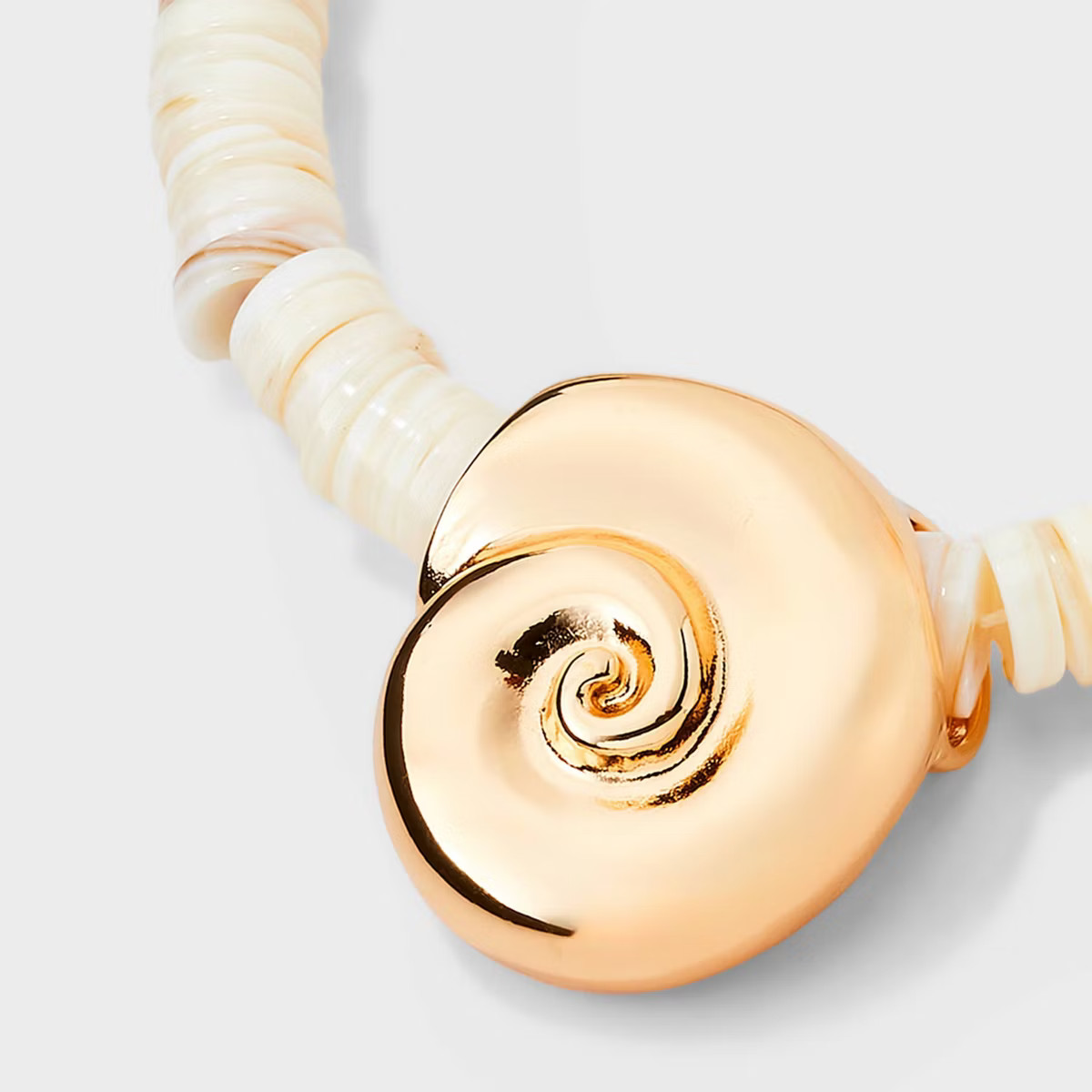 White Beaded Shell Necklace - A New Day™ White | Target