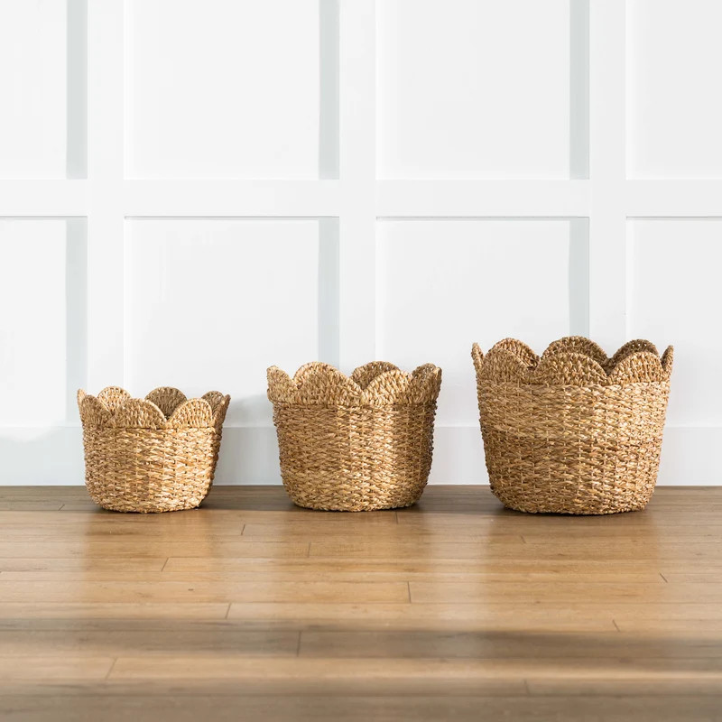 Braided Baskets w/ Scalloped Edges | Modern Locke