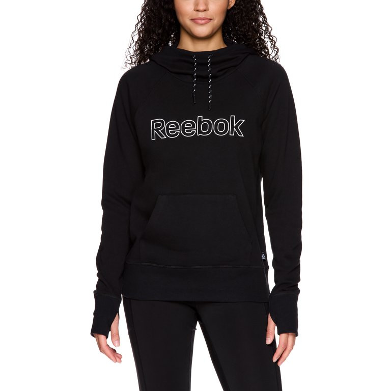 Reebok Womens Essential French Terry Hoodie with Pocket, Sizes XS-XXXL | Walmart (US)