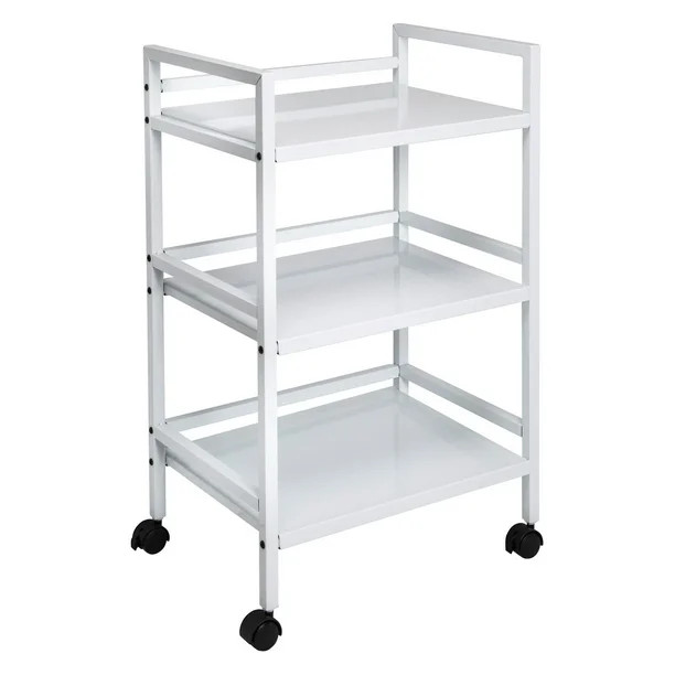 Honey Can Do 3-Tier Steel Rolling Cart with 2 Locking Wheels, Multicolor | Walmart (US)