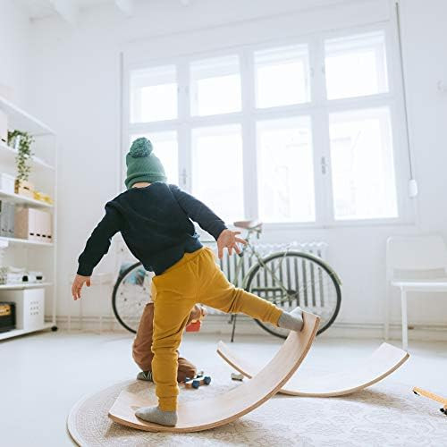 Piccalio® Mini Surfer | Wooden Montessori Balance Board | Waldorf | Wobble Board, Balancing Toy, Roc | Amazon (US)