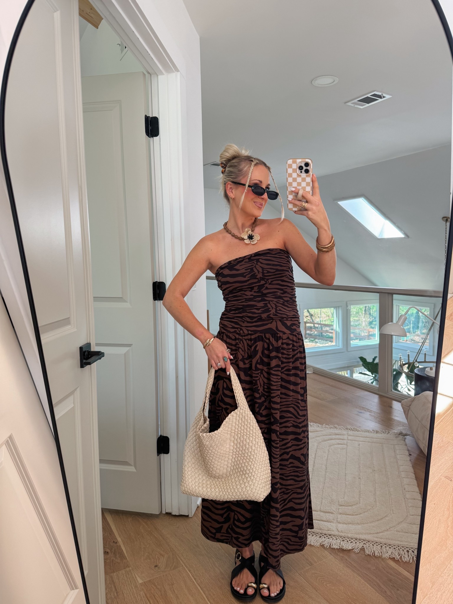 Wearing Small in this dress! Also comes in solid black! 

#LTKgrwm #LTKmomlife #LTKootd