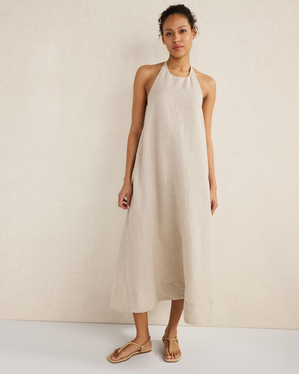 Linen Halter Midi Dress | Haven Well Within