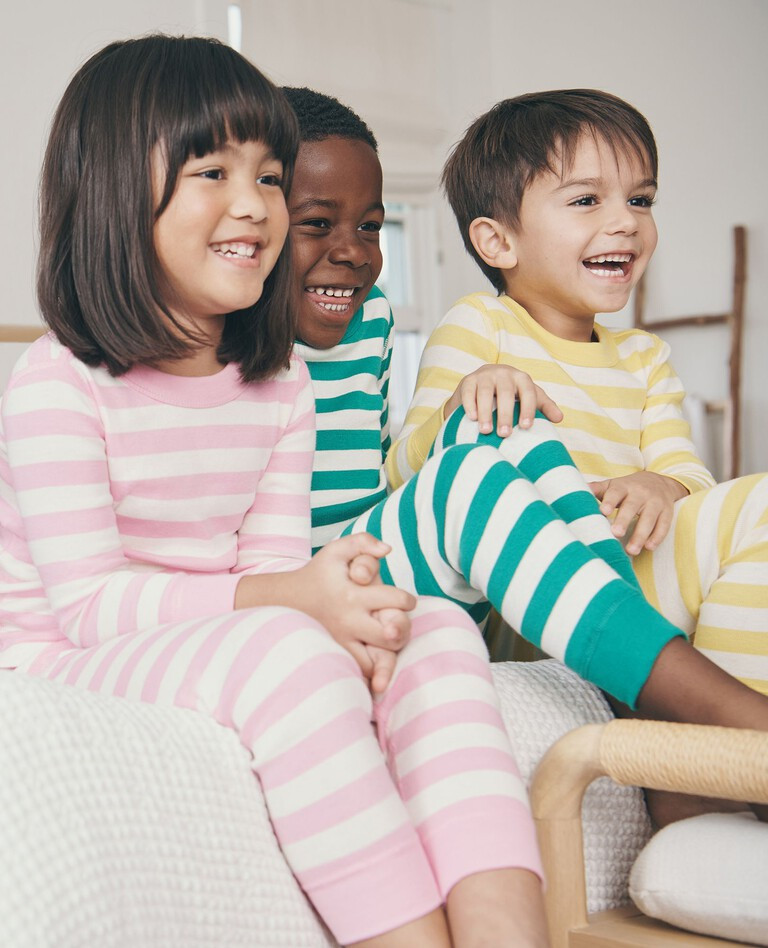 Striped Long John Pajama Set | Hanna Andersson