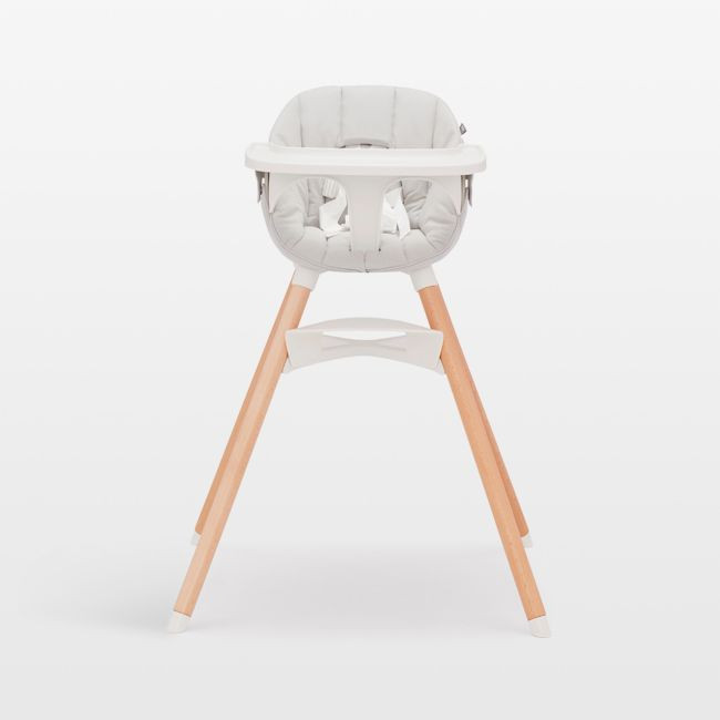 LALO The Chair 3-in-1 Baby Coconut White High Chair | Crate & Barrel