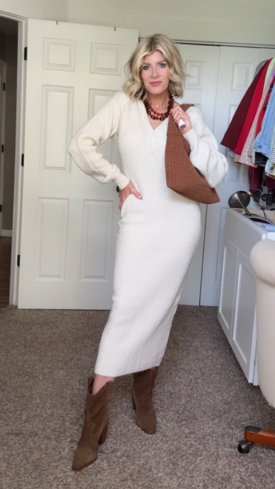 Church outfit
Boots and dress styling 
layering necklaces

#LTKFindsUnder50 #LTKStyleTip #LTKOver40