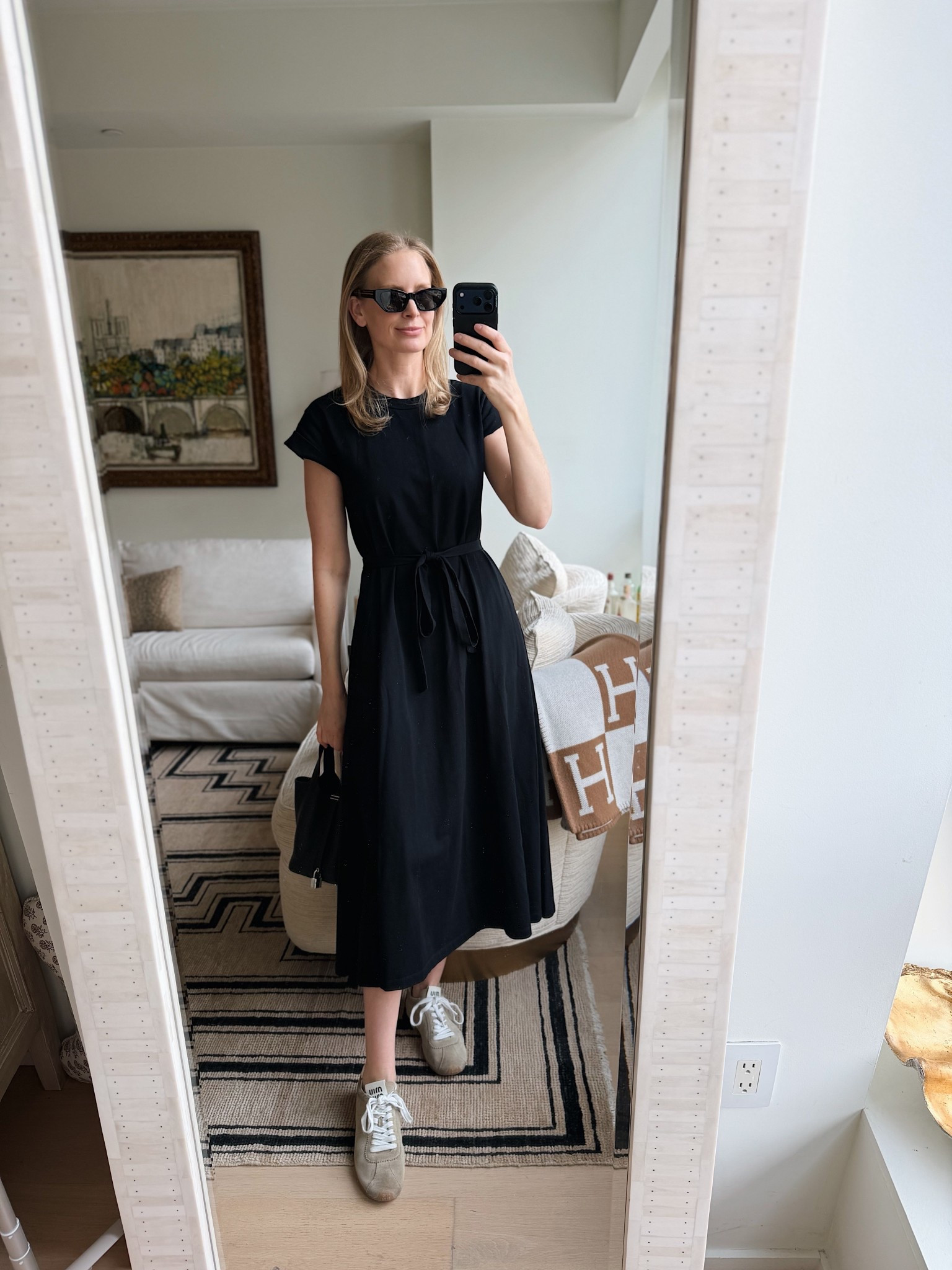 Today’s look! My favorite travel/everyday dress was restocked for this reason in four colors 🫶🏻 so comfortable and has pockets! I’m in the XS. 

#LTKootd