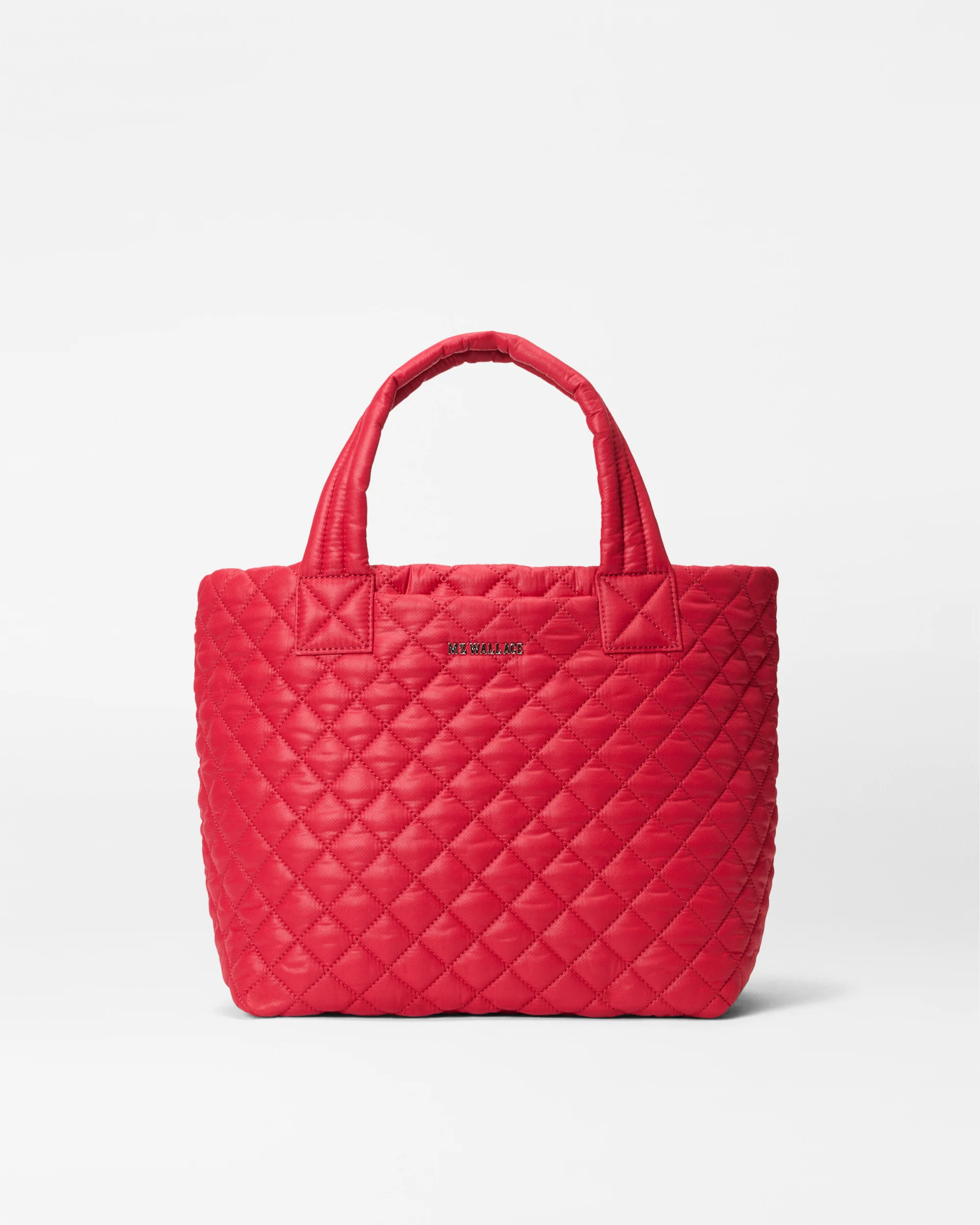 MZ Wallace Apple Red Small Metro Tote Bag Deluxe - Luxury Tote Handbags | MZ Wallace | MZ Wallace