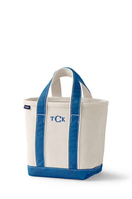Small Natural Open Top Canvas Tote Bag | Lands' End (US)