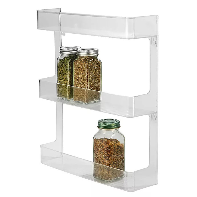 iDesign® Cabinet Binz™ 3-Tier Wall Mount Spice Rack | Bed Bath & Beyond