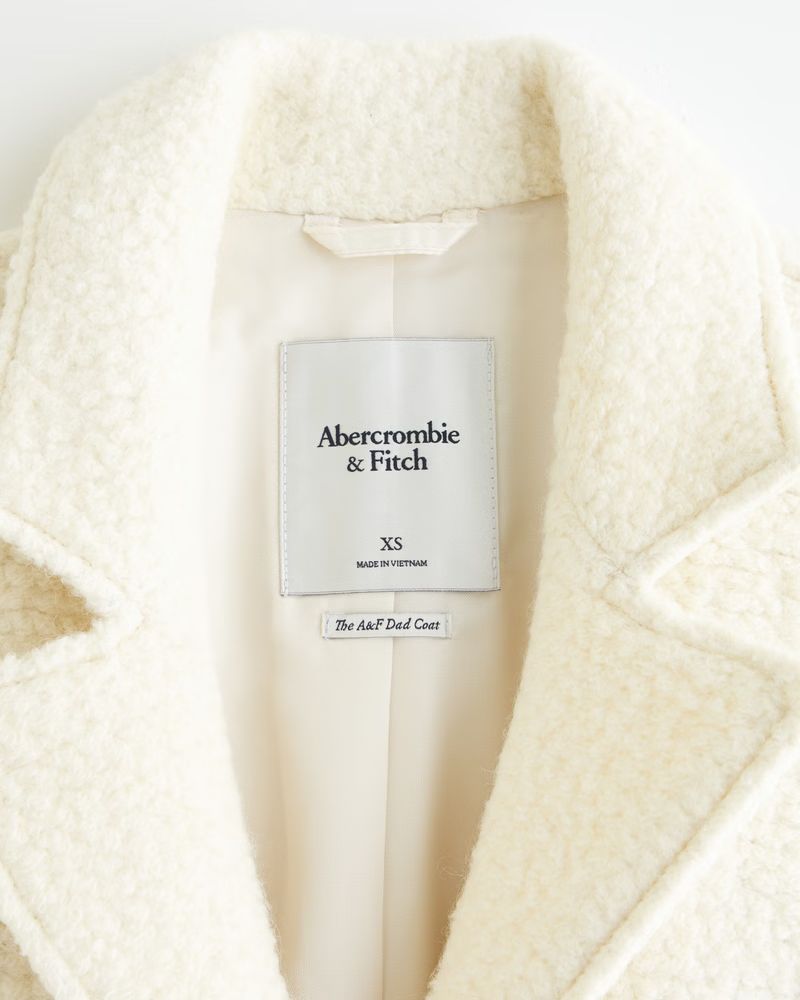 Wool-Blend Dad Coat | Abercrombie & Fitch (US)