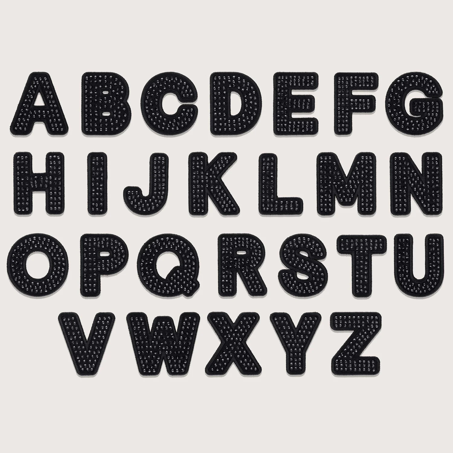 Noir Sparkle Letter Patch | Stoney Clover Lane