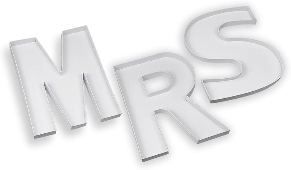 10”Fillable Charcuterie MRS Letter Boxes- Cardboard Letters Tray Perfect for Bride to be Bridal... | Amazon (US)