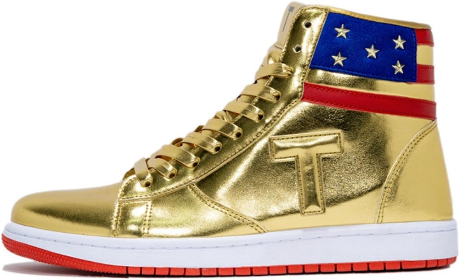 T Sneakers Never Surrender Shoes Trump Gold Running Shoes for Men Women Youth | Amazon (US)