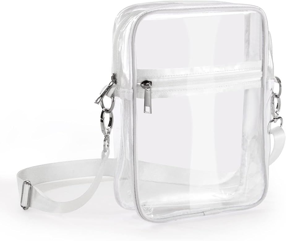 IEKEODI Clear Crossbody Purse Bag,Clear Bag Stadium Approved Inner Pocket for Concerts,Festivals,... | Amazon (US)