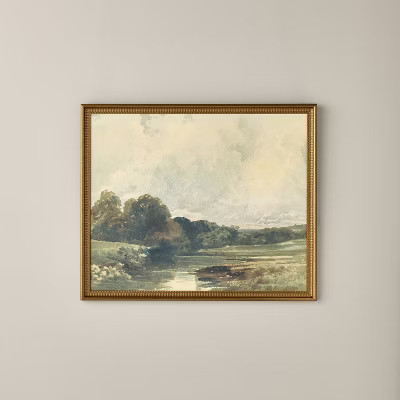 30"x36" Early Spring Framed Canvas Art (No Glass) - Hearth & Hand™ with Magnolia | Target