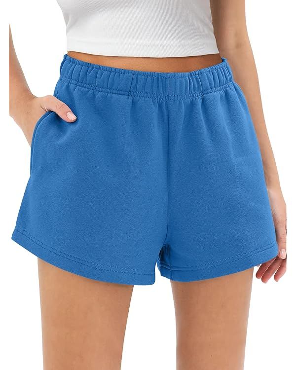 AUTOMET Womens Sweat Shorts Trendy Casual Athletic Shorts Running Summer Vacation Outfits Comfy 2... | Amazon (US)