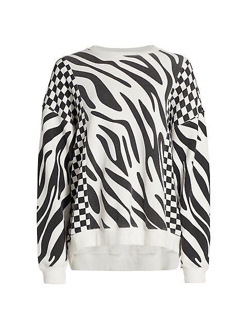 Zebra Oversized Crewneck Sweatshirt | Saks Fifth Avenue