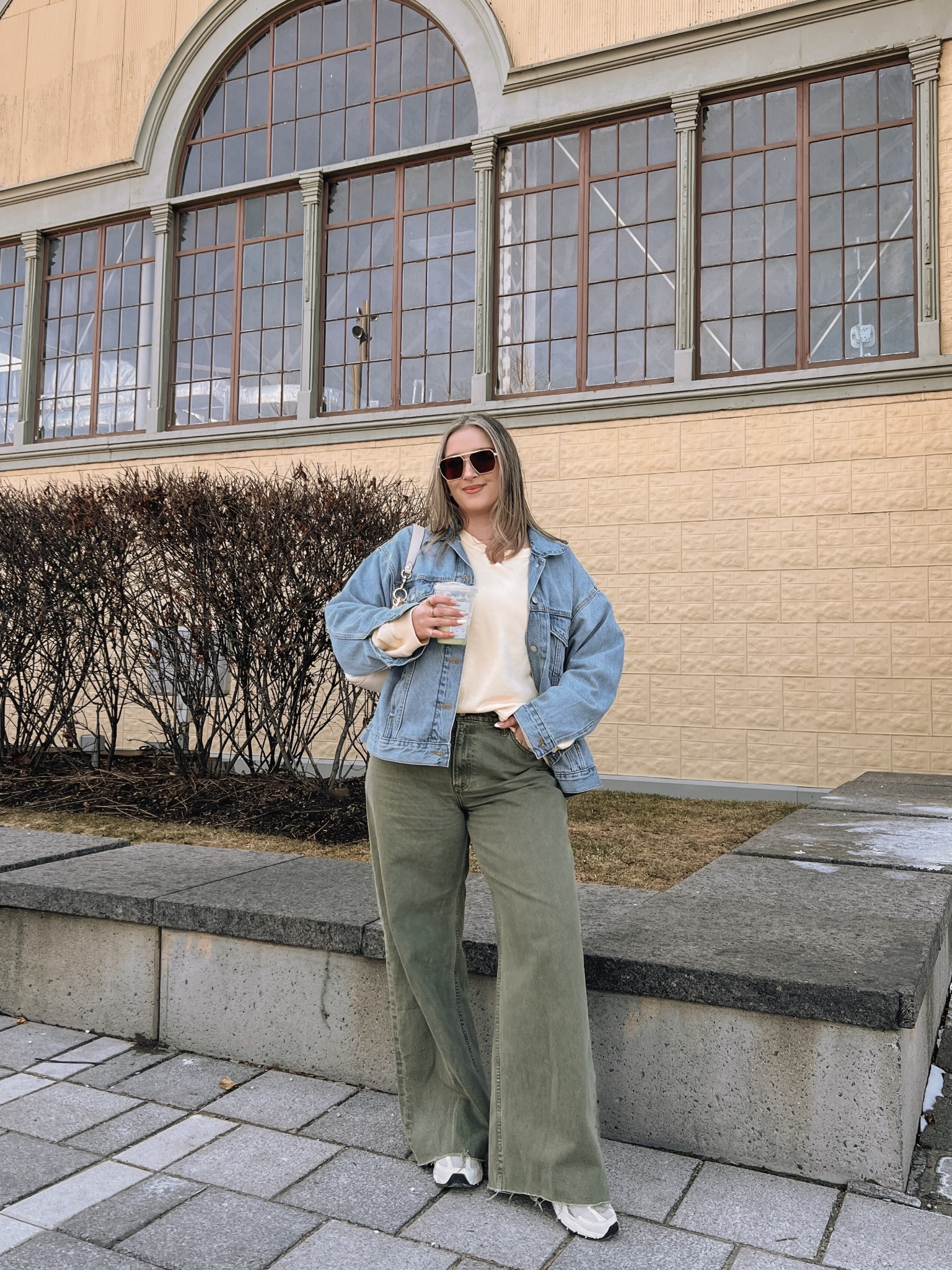 Casual spring outfit! Wearing 32 long in the jeans (I cut the hem off for a custom length). Sized up to XL in the denim jacket for an oversized fit. Butter yellow sweatshirt is old, linked similar also from aerie. My new balance sneakers are super comfy but run big, I’m a 9.5-10 and wear a 9.


#LTKjeans #LTKsale #LTKmidsize