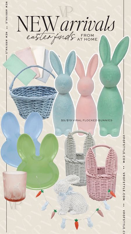 Viral flocked bunnies are back and these are so much cheaper than the original ones! Come in 3 colors and different sizes. Prices start at $19! Easter basket finds. Easter decor finds. Easter home decor. Easter plates, bunny, bunnies  

#LTKhome #LTKfindsunder50 #LTKSeasonal