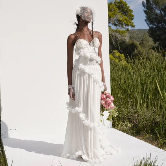 NWT For Love & Lemons Olivia Gown - White, Size: Small | Poshmark