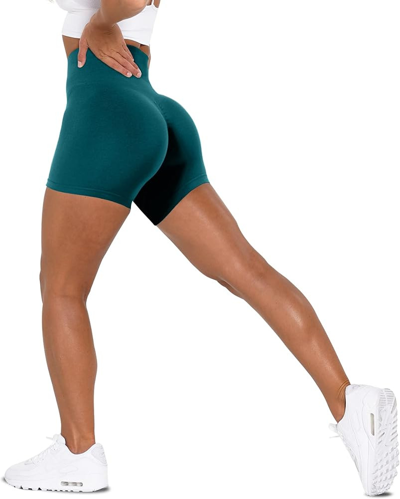 Unthewe Workout Butt Lifting Shorts for Women High Waisted Seamless Gym Yoga Booty Shorts | Amazon (US)