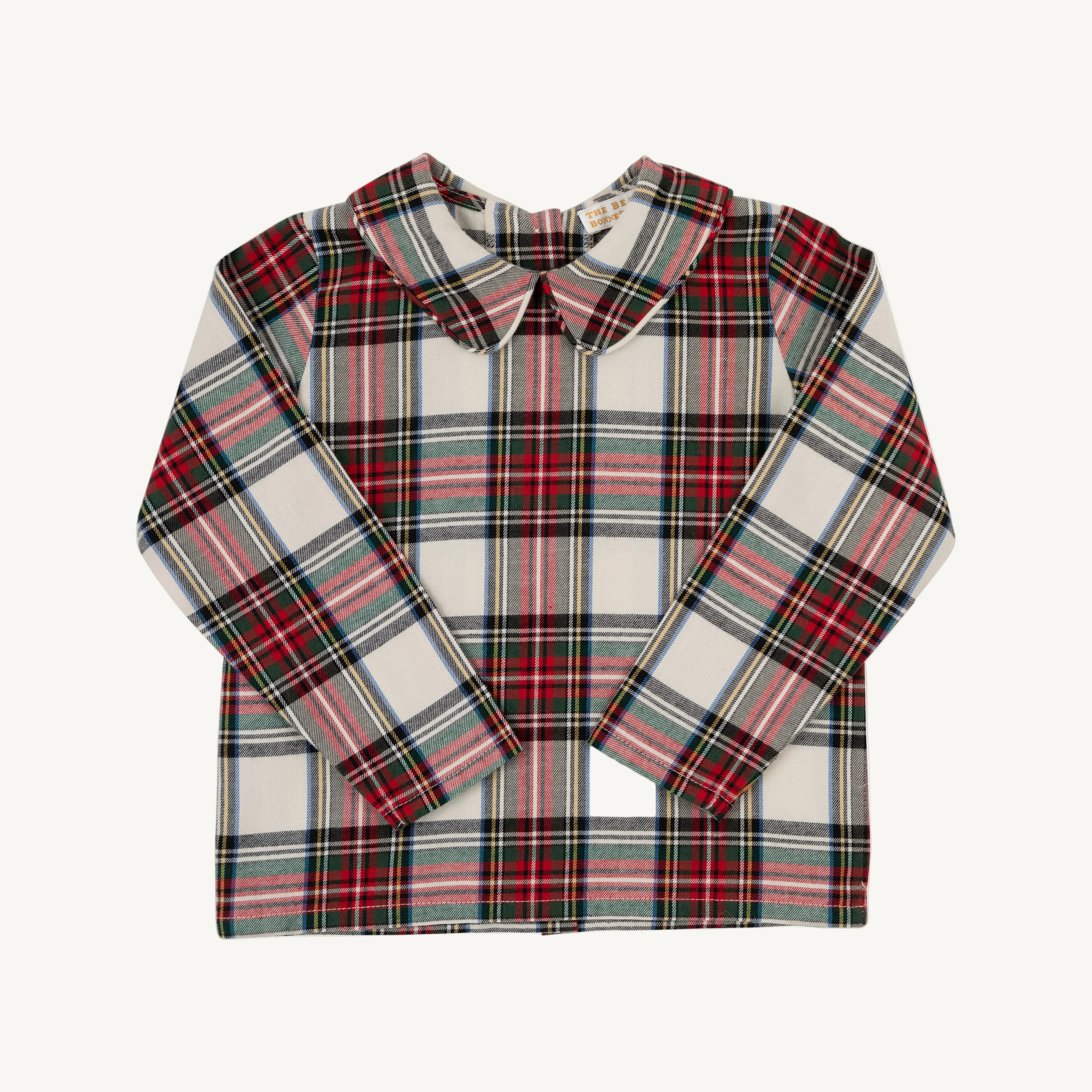 Peter Pan Collar Shirt (Long Sleeve Flannel) - Charlie Place Plaid | The Beaufort Bonnet Company
