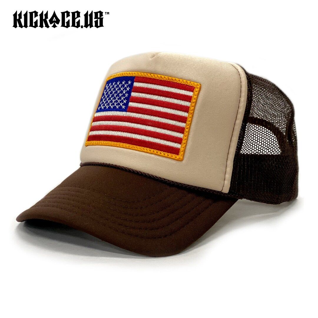 Classic USA Flag Trucker Hat | Etsy (US)