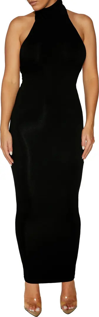 Turtleneck Open Back Sleeveless Maxi Dress | Nordstrom