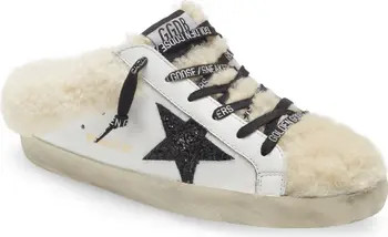 Golden Goose Genuine Shearling Trim Mule | Nordstrom | Nordstrom