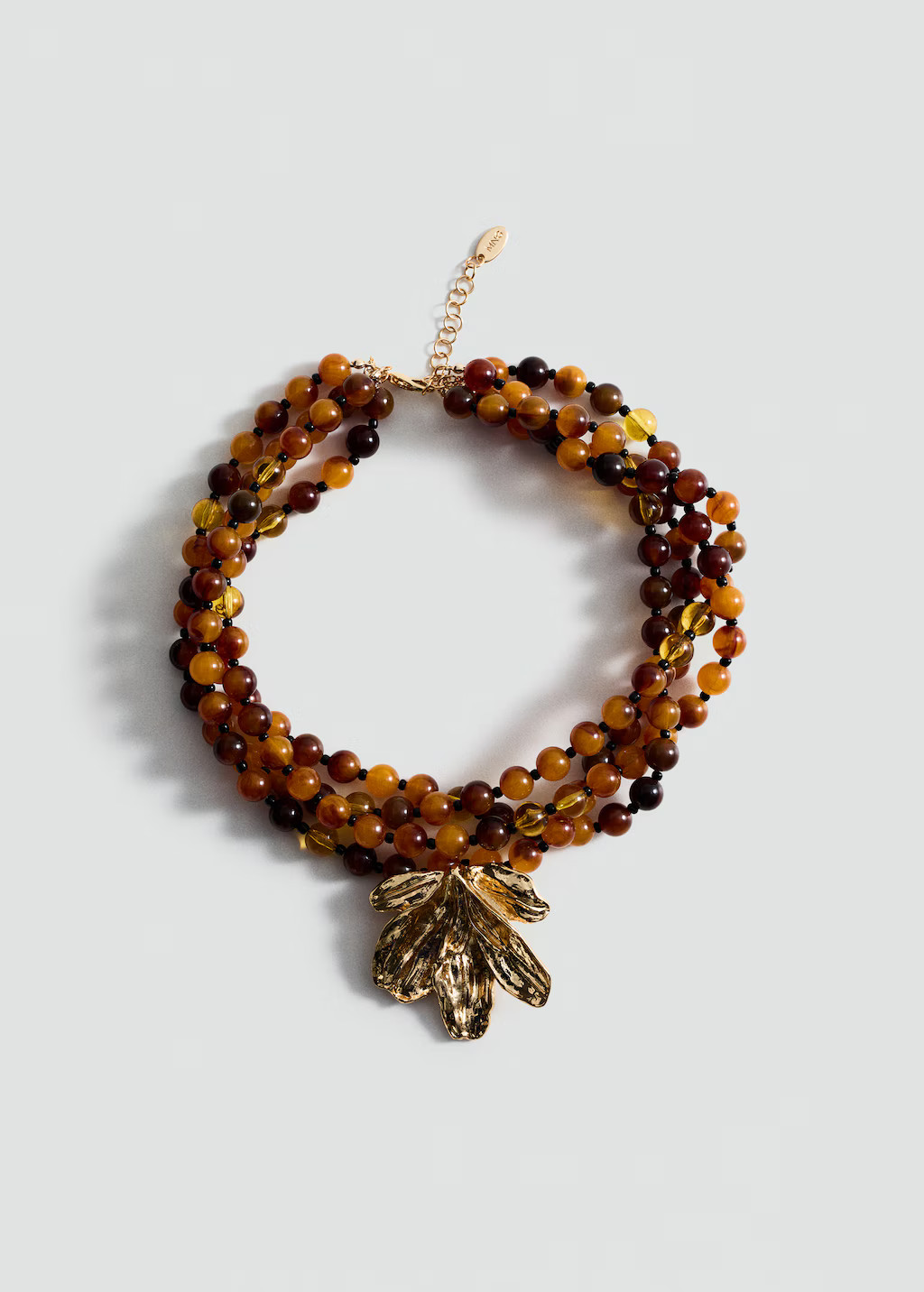 Combined beads necklace | MANGO (UK)