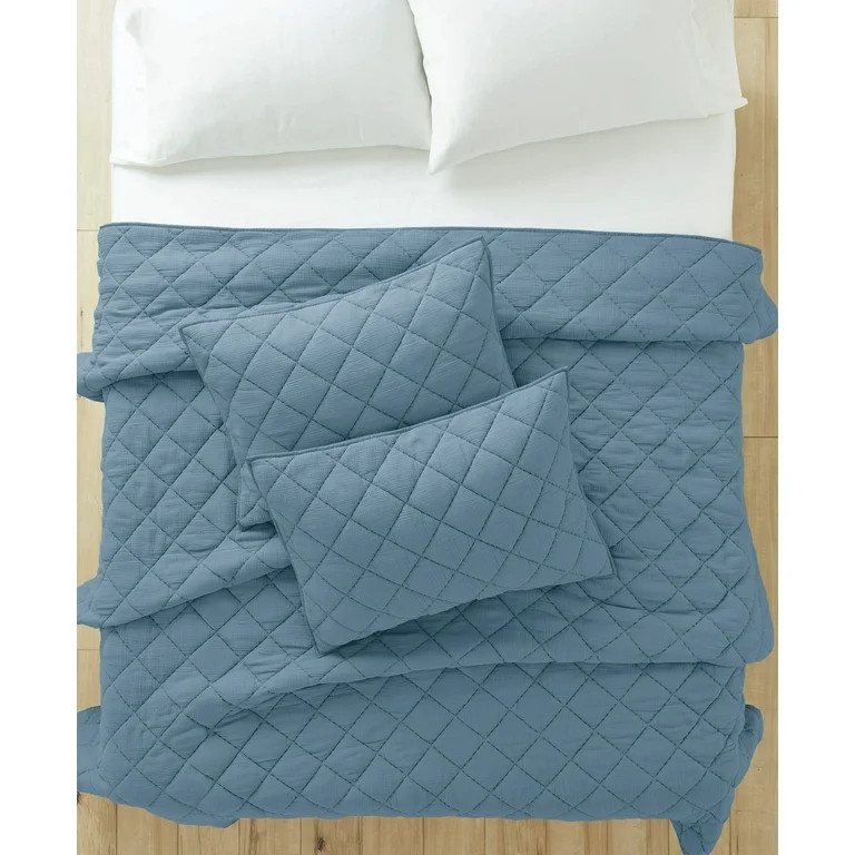 Better Homes & Garden Blue Diamond Gauze Cotton, King Sham (2 Count) | Walmart (US)