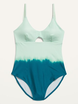 One-Piece Keyhole Swimsuit for Women | Old Navy (US)