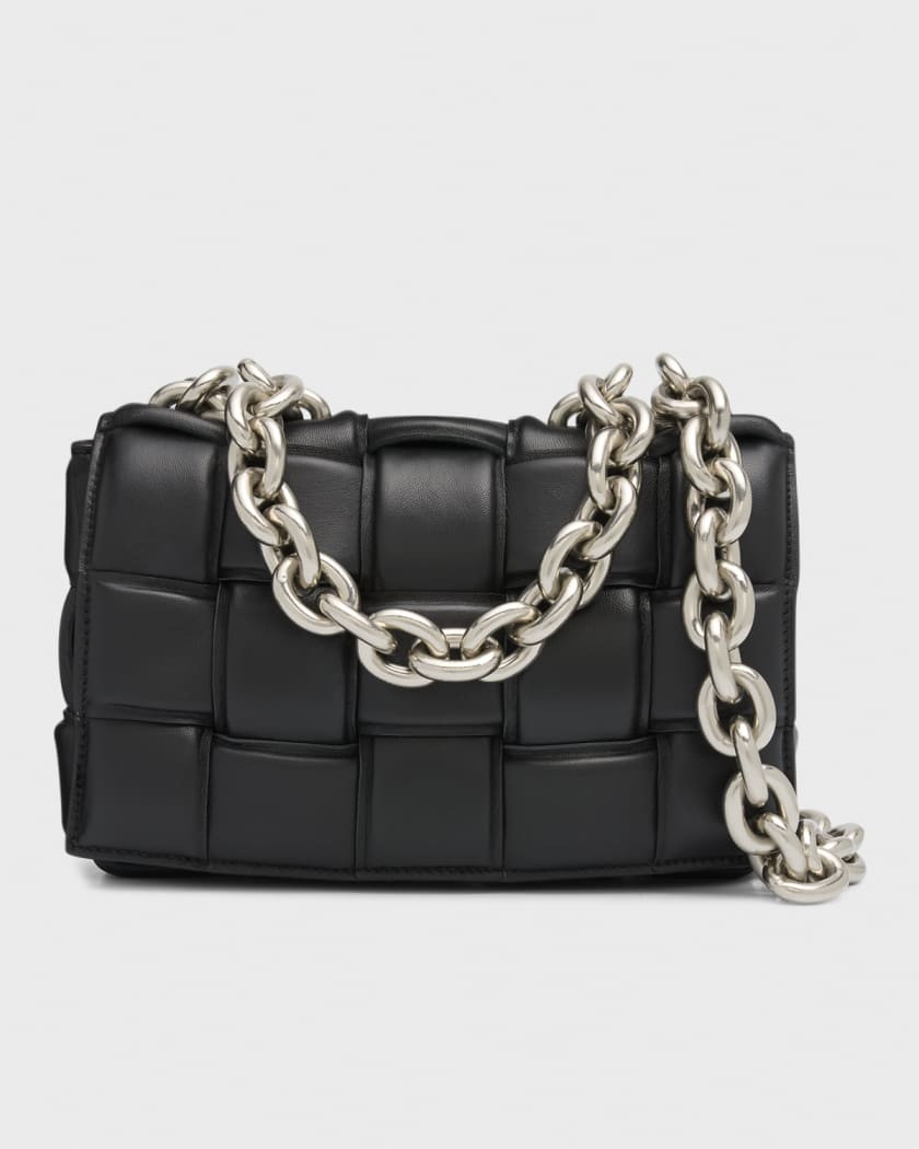 Bottega Veneta &nbsp;Chain Cassette&nbsp;Padded Intrecciato Crossbody Bag | Neiman Marcus