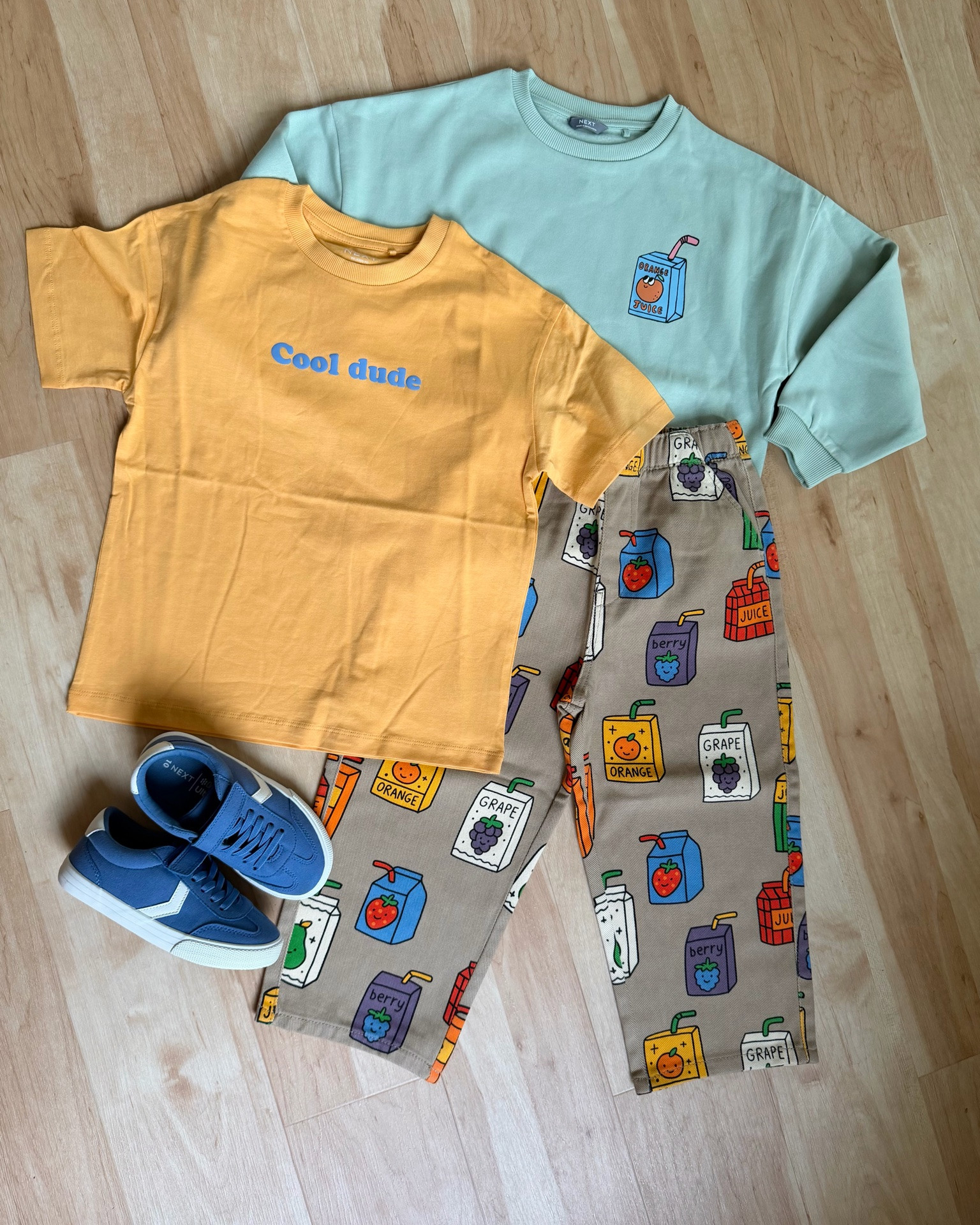 Toddler boy outfit inspo 😍🧃
I missed these pants the first time but saw a restock & grabbed them so fast! How cute are they!? 
I might do this for his first day of 4K outfit🥹
Currently the pants are sold out, not sure if they’ll restock 🙏 but hopefully they will!

#toddlerboyclothes #toddlerboyoutfits  #toddlerboystyle #toddlerboyfashion #colorfuloutfit #toddlerstyle #nextus #nextkidsclothes #juiceboxpants #cuteboyclothes

#LTKootd #LTKSeasonal #LTKKids