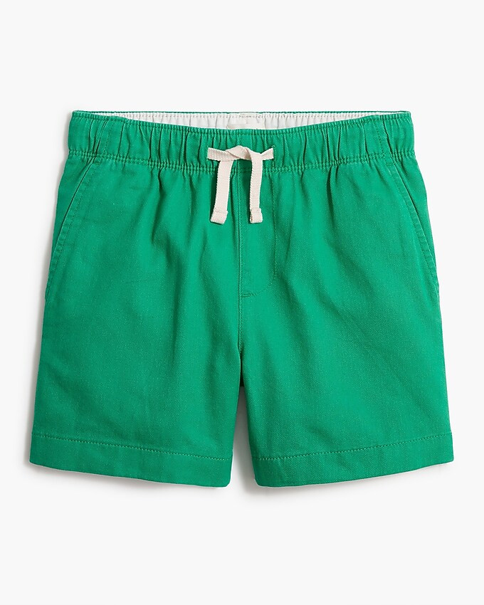 Boys' drawstring twill dock short | J.Crew Factory