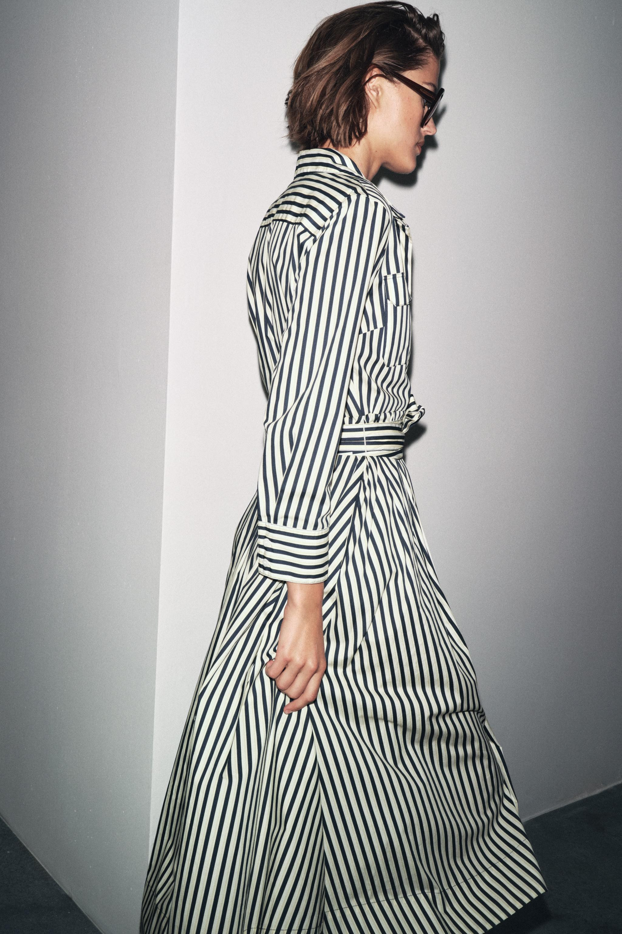 ZW COLLECTION STRIPED SHIRT DRESS | Zara US