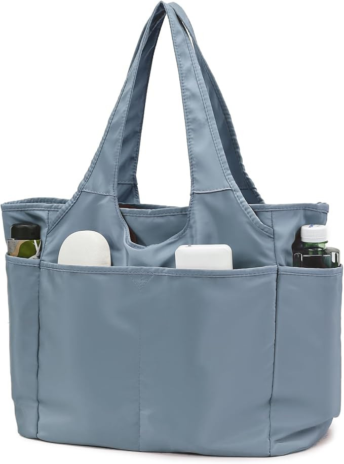 SOYMWIN Tote Bag for Women,Large Tote Bag with Compartments and Multiple Pockets,Quilted Shoulder... | Amazon (US)