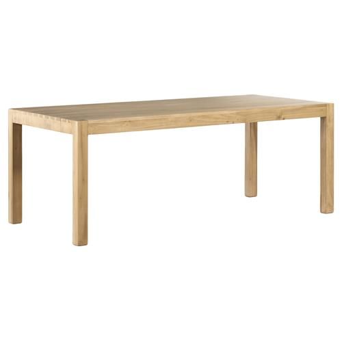 Isaac Rustic Lodge Brown Wood Rectangular Dining Table - Small - 78"W | Kathy Kuo Home