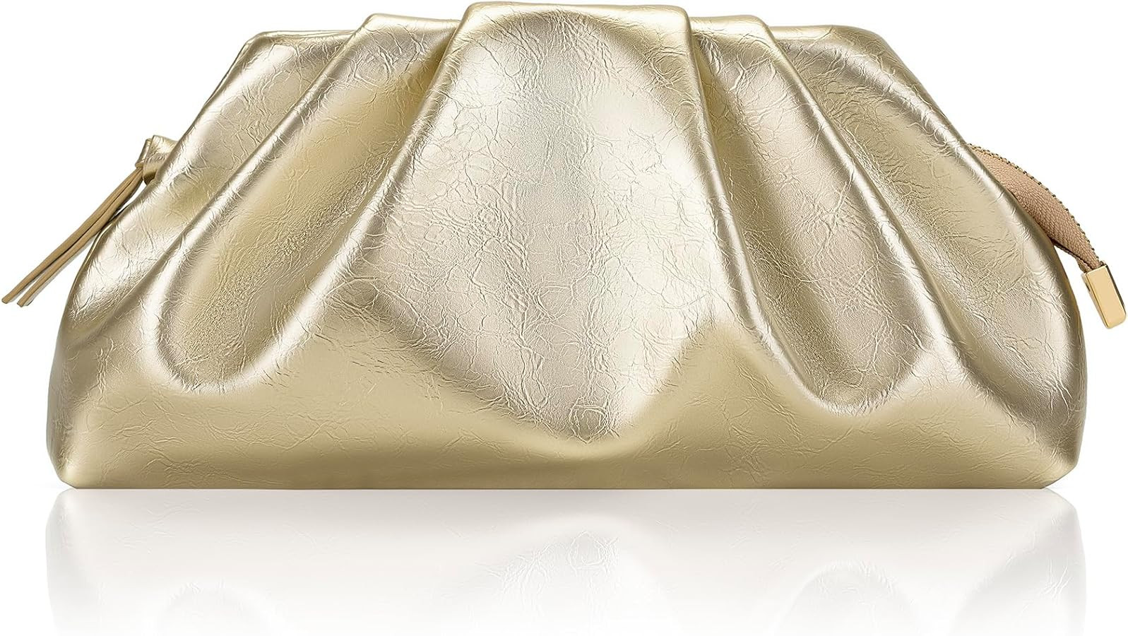 Milisente Cloud Clutch Bag for Women PU Leather Pleated Dumpling Evening Bag Purse with Shoulder ... | Amazon (UK)