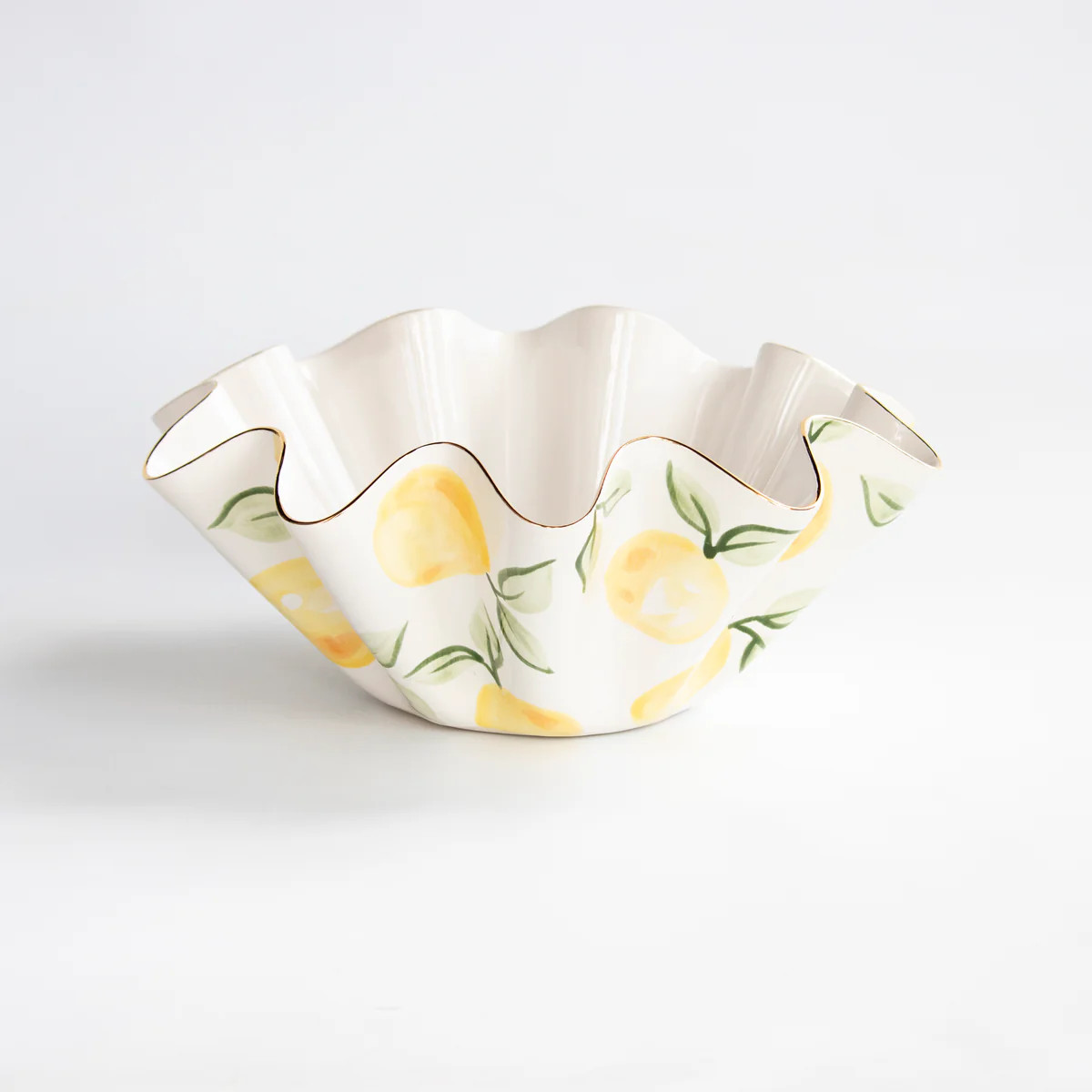 Epiphany Lemon Wavy Bowl | Susan Gordon Pottery