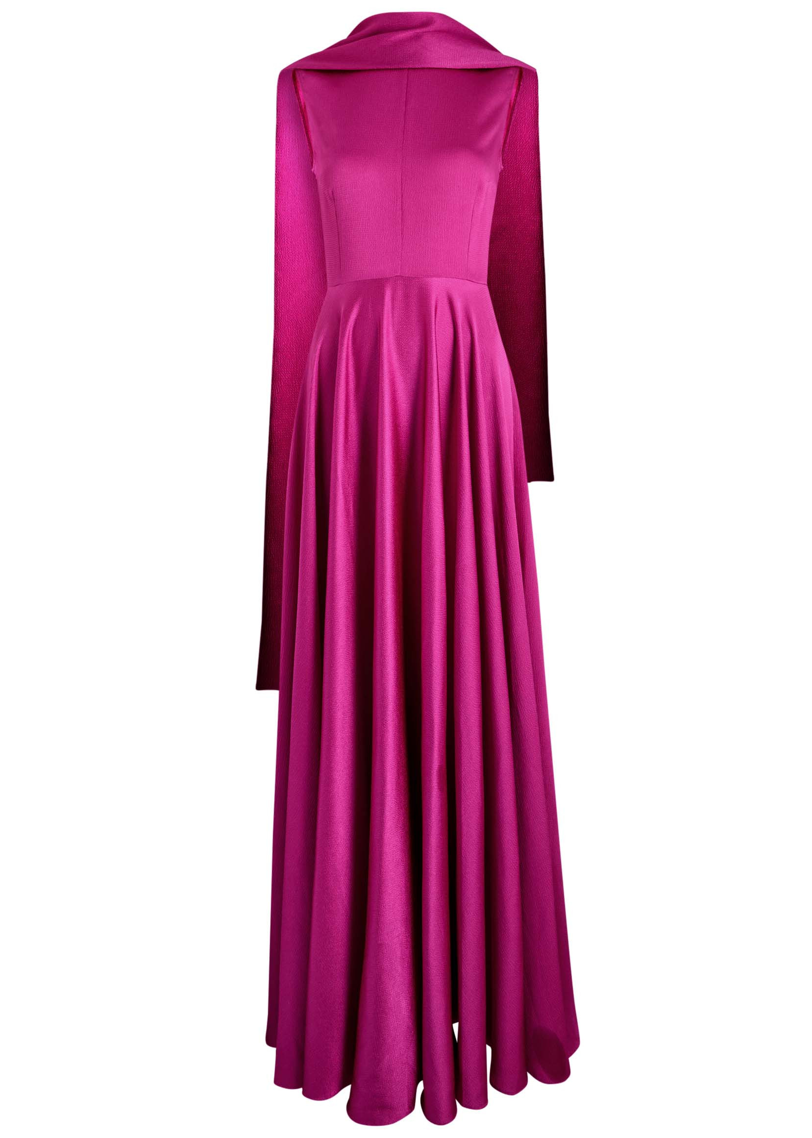 Emelia draped satin maxi dress | Harvey Nichols