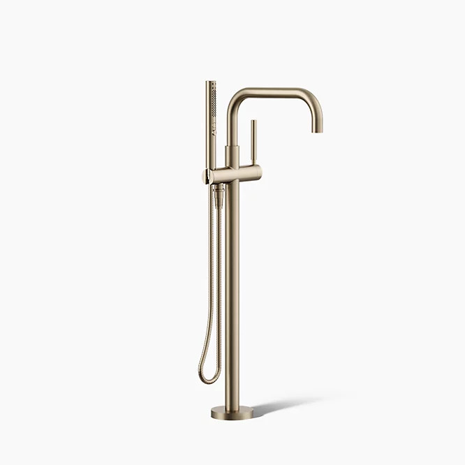 Floor-mount bath filler trim with handshower | Kohler